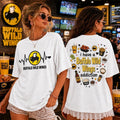 Heartbeat Love I Have A Buffalo Wild Wings Addiction T-Shirt Humorous Tee Shirts Her Gifts