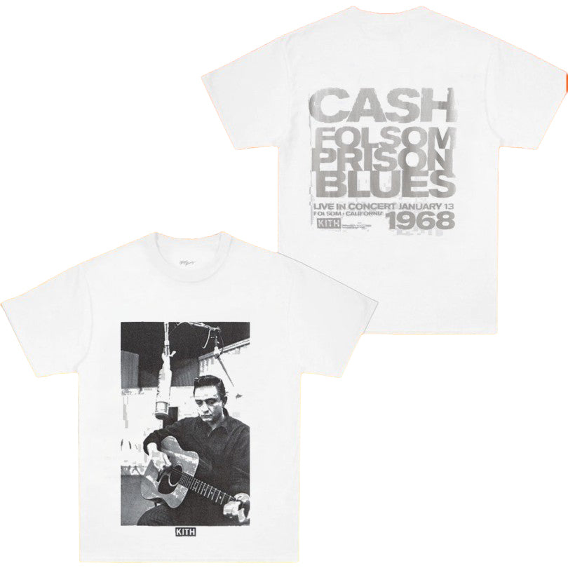 Kith Records For Johnny Cash Folsom Prison T-Shirt Kith Merch Presents For Boyfriend