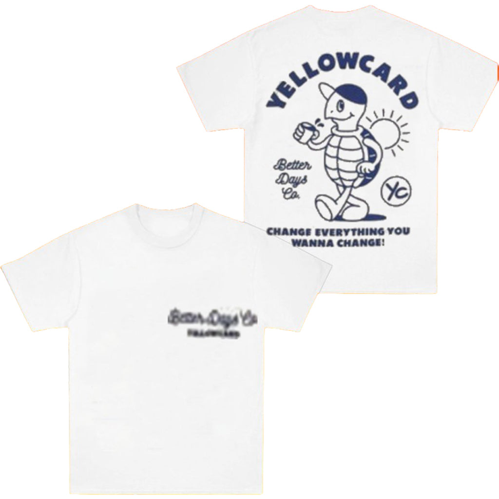 Yellowcard Band Better Days Logo Natural Change Everything You Wanna Change Shirt Yellowcard Merch