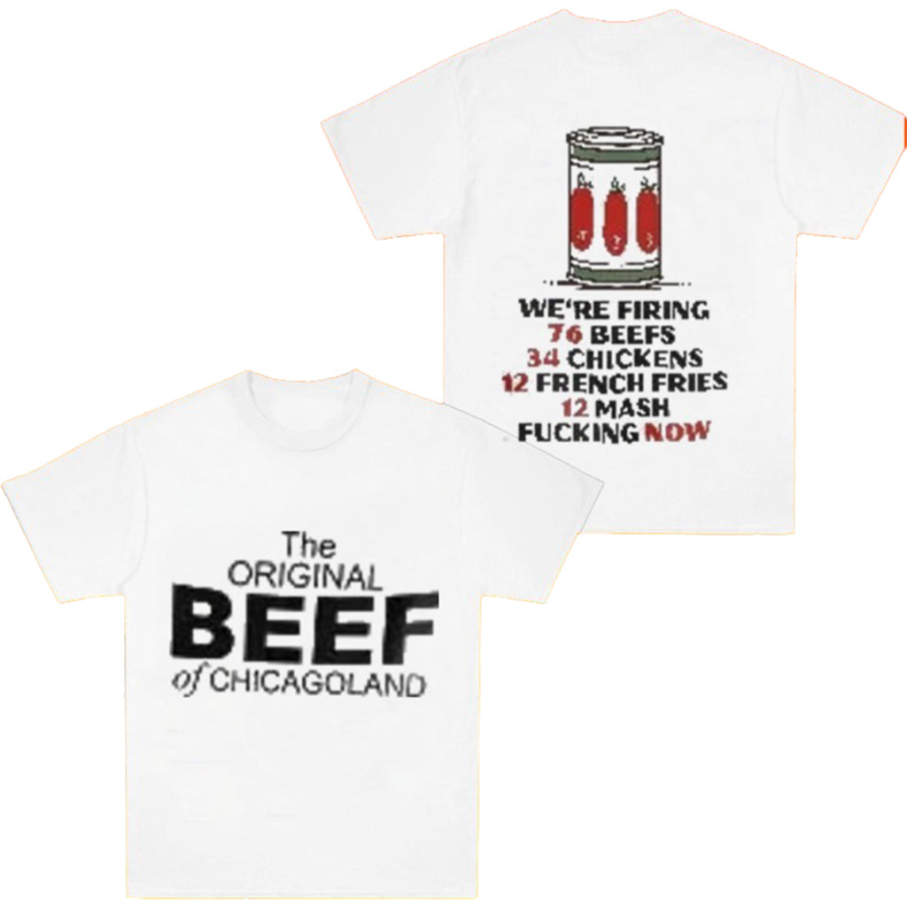 The Original Beef Of Chicagoland Merch We_re Firing 76 Beefs T-Shirt Gifts For Dudes